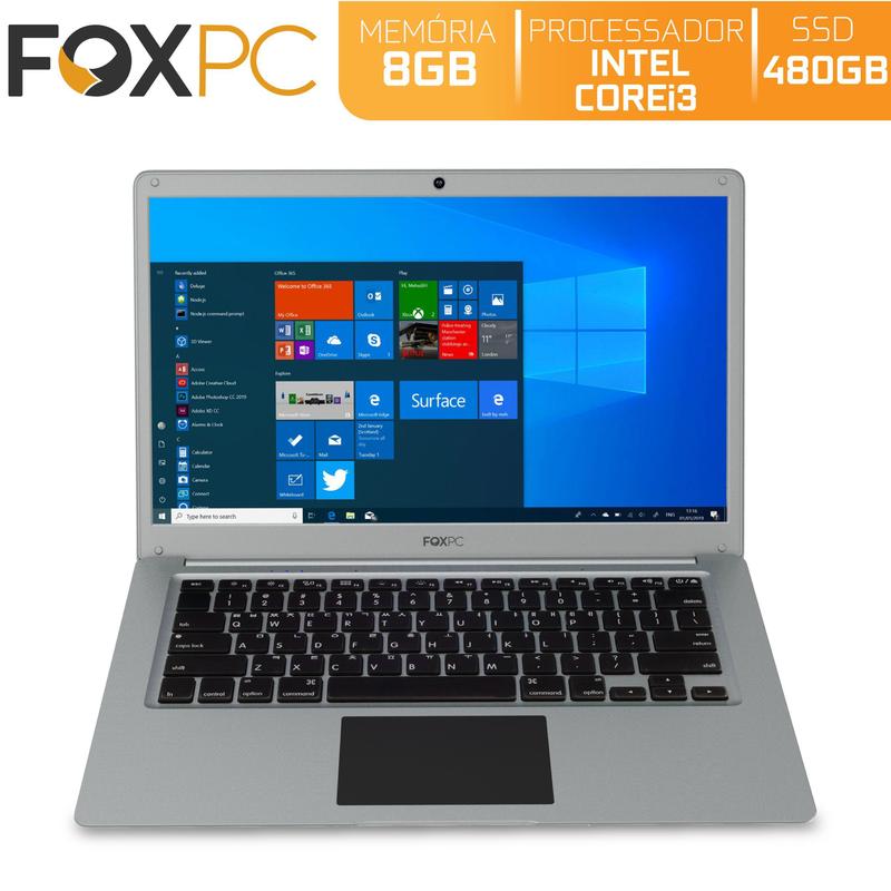 NEC/4th i5/Win11Pro/Office2021/新SSD/8GB Notebook FoxPC Intel Core i3 8GB SSD 480GB Tela 14
